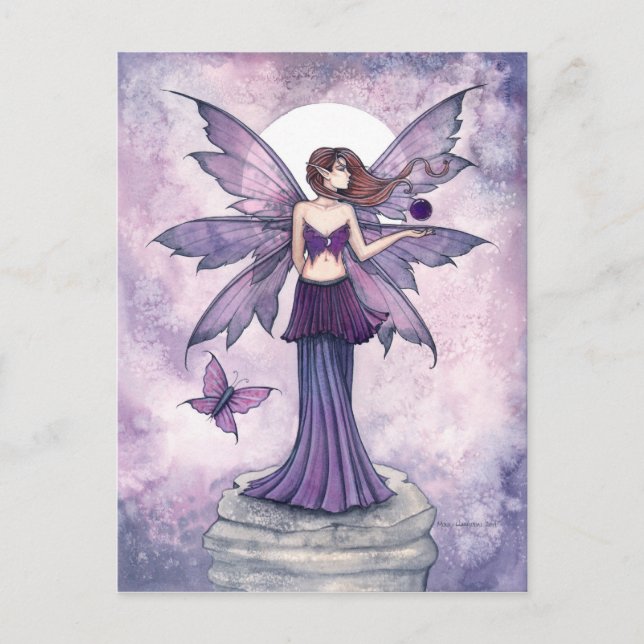 Carte postale de la fée de la sphère violette (Devant)
