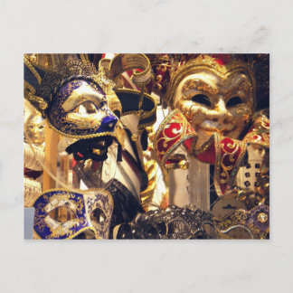 Carte postale de la fenêtre Masque Carnaval