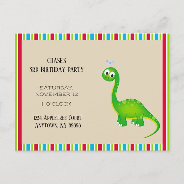 Carte postale de la fête d'anniversaire de l'enfan (Devant)