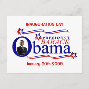 Carte postale de la fête de l'investiture d'Obama