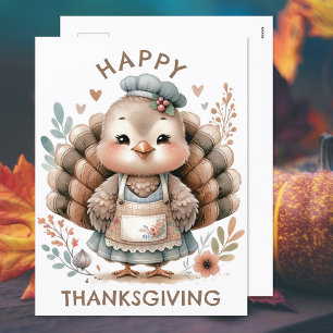 Carte postale de la fête de Thanksgiving Turkey