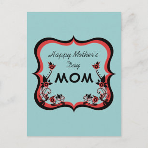 Carte postale de la Fête des Mères Sassy Floral, R