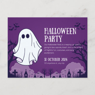 Carte postale de la fête d'Halloween