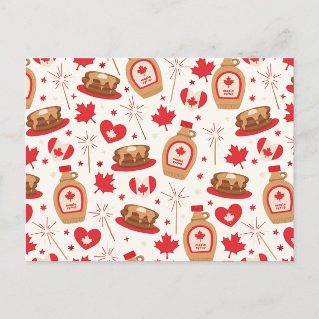 Carte postale de la fête du Canada (Devant)