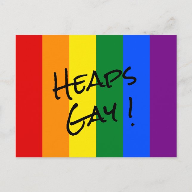 Carte postale de la fierté arc-en-ciel (Devant)