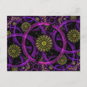 Carte postale de la fleur d'or de méditation