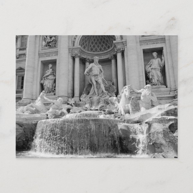 Carte postale de la Fontaine de Rome, Trevi (Devant)