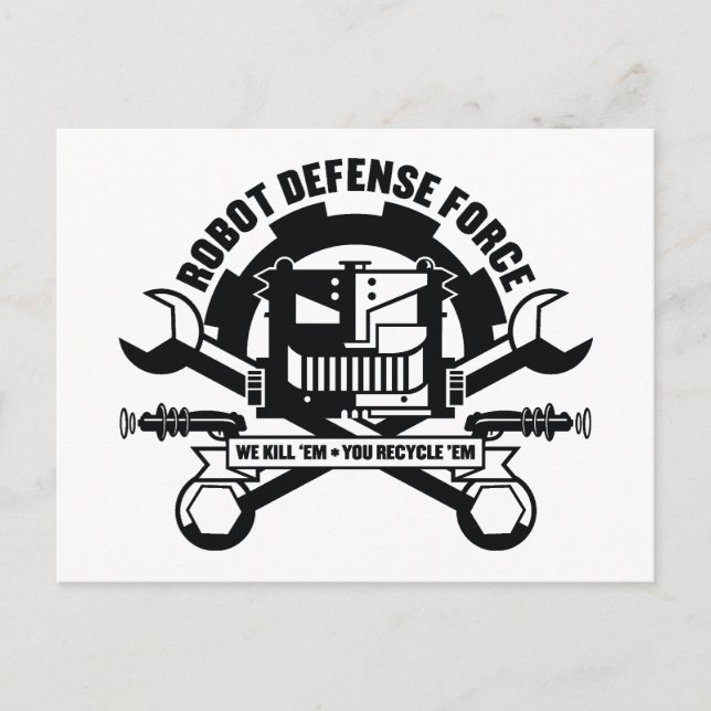 Carte postale de la Force de défense antirobotique (Devant)