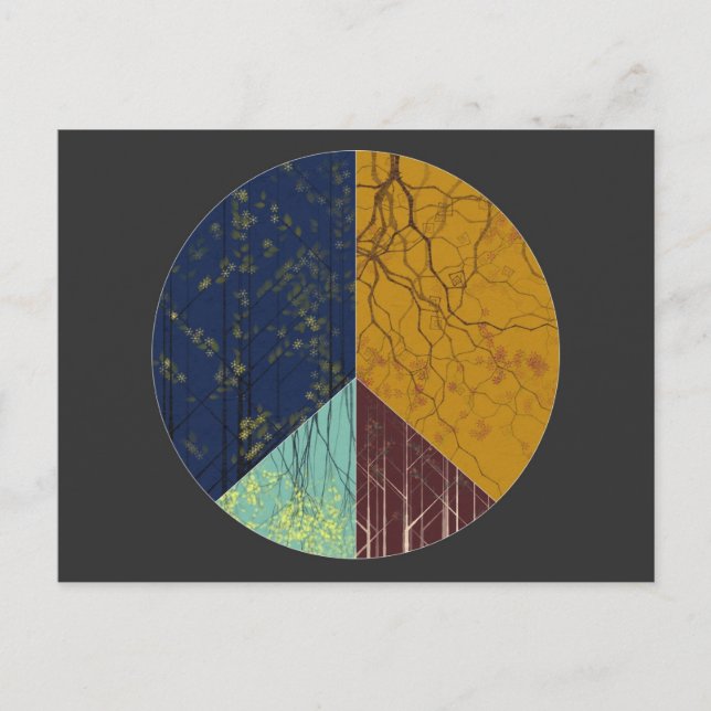 Carte postale de la forêt de paix (Devant)