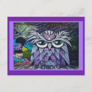 Carte postale de la fresque de hibou