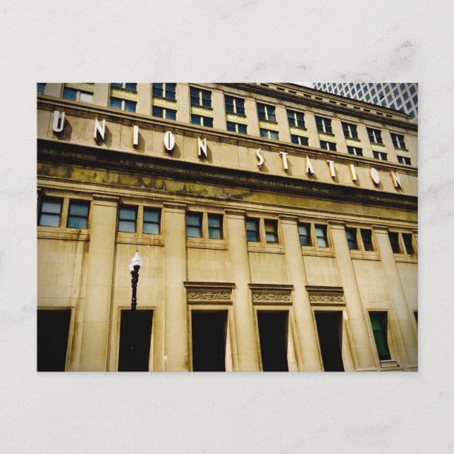 Carte postale de la gare de Chicago Union (Devant)