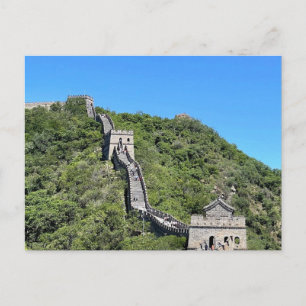 Carte postale de la Grande Muraille de Chine s'enr