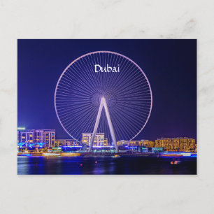 Carte postale de la grande roue de Dubaï