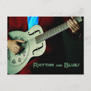 Carte postale de la guitare Rhythm and Blues