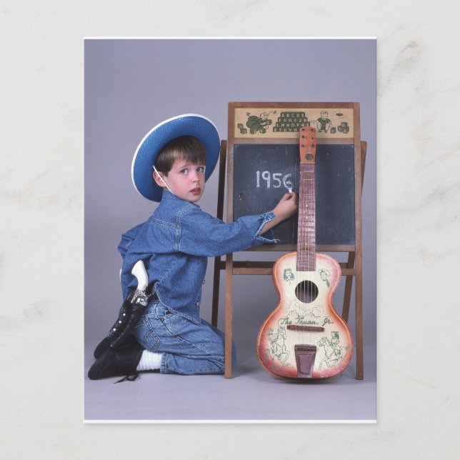 Carte postale de la guitare Texan Jr Cowboy (Devant)