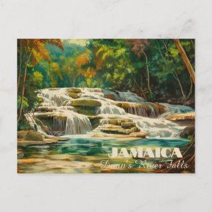 Carte postale de la Jamaïque de la rivière Dunn