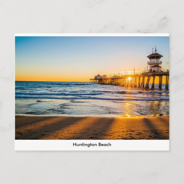 Carte postale de la jetée de Huntington Beach (Devant)