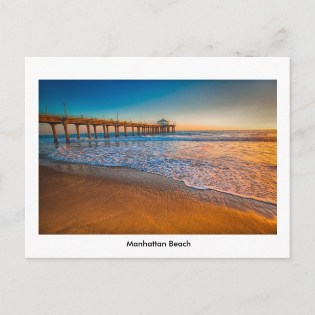 Carte postale de la jetée de Manhattan Beach (Devant)