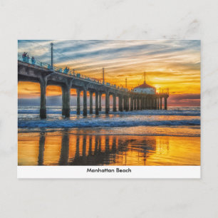 Carte postale de la jetée de Manhattan Beach