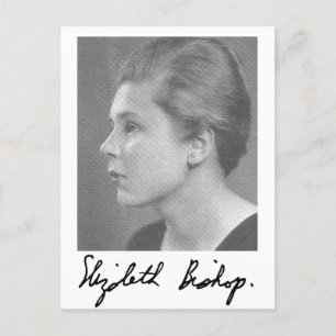 Carte postale de la jeune Elizabeth Bishop et sign