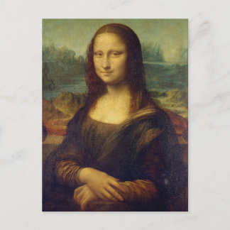 Carte postale de la Joconde de Léonard de Vinci