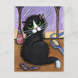 Carte postale de la journée des cheveux incorrecte