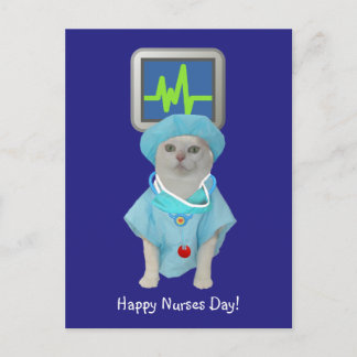 Carte postale de la journée des infirmières de cha