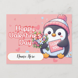 Carte postale de la Journée des valentines de ping