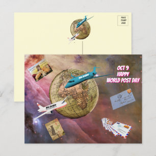Carte postale de la Journée mondiale des postes (9
