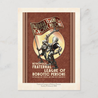 Carte postale de la Ligue des personnes robotiques