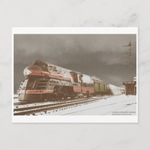Carte postale de la locomotive à vapeur vintage St