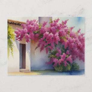 Carte postale de la maison de la nature estivale
