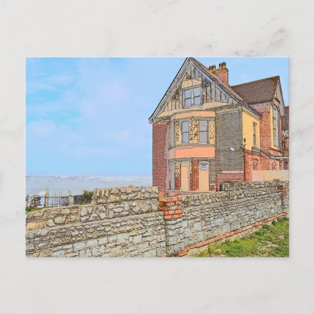 Carte postale de la Maison décrépite (Devant)