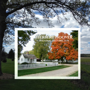 Carte postale de la maison natale d'Herbert Hoover