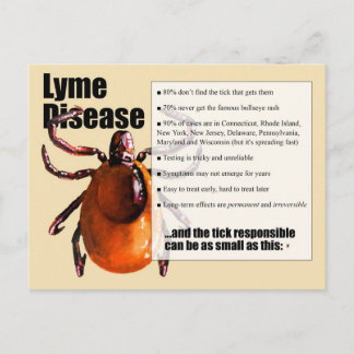 Carte postale de la maladie Lyme