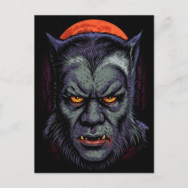 Carte postale de la malédiction du loup-garou (Devant)