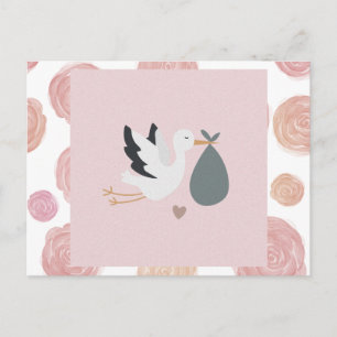 Carte postale de la marchandise de cigogne