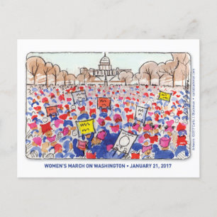 Carte postale de la Marche des femmes