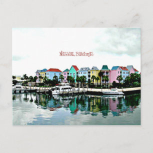 Carte postale de la marina de Nassau Bahamas