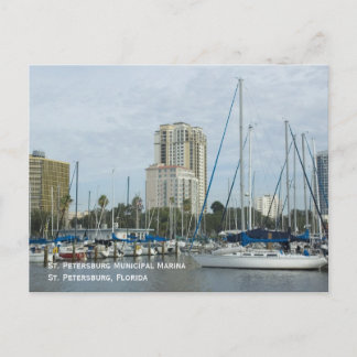 Carte postale de la marina de Saint-Pétersbourg