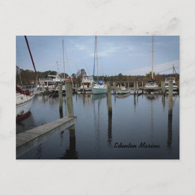 Carte postale de la marina d'Edenton (Devant)