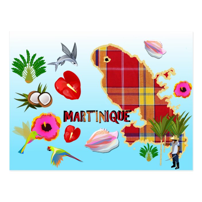 Carte postale de la Martinique | Zazzle.fr