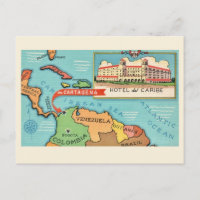 Carte postale de la mer des Caraïbes