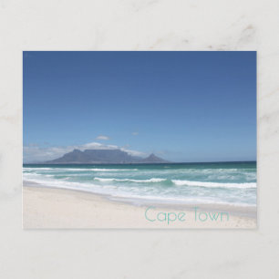 Carte postale de la montagne de la Table du Cap