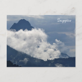 Carte postale de la montagne de Zugspitze