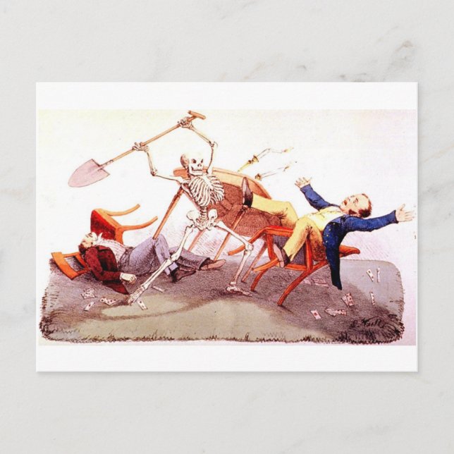 Carte postale de la mort des joueurs (Devant)