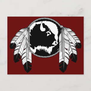 Carte postale de la nation métis Buffalo Carte d'a