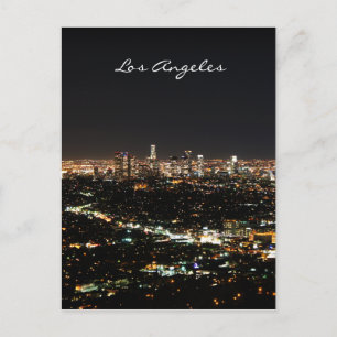 Carte postale de la nuit de Los Angeles