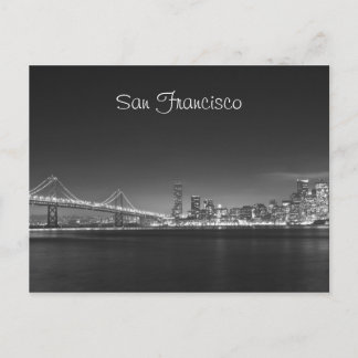 Carte postale de la nuit de San Francisco Skyline