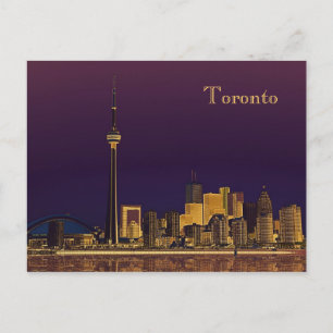 Carte postale de la nuit Toronto